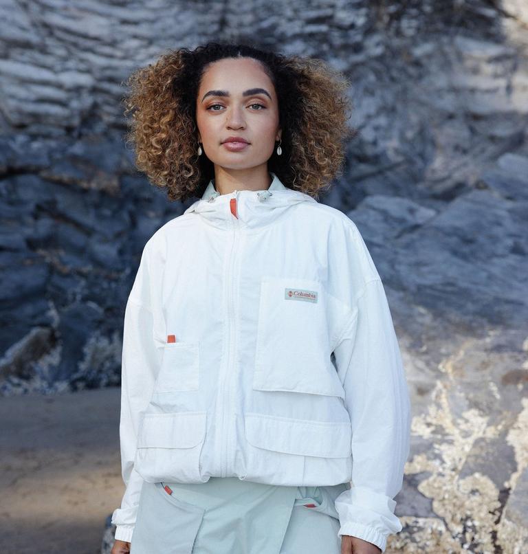 Unisex Cove Beach Windbreaker, Color: Sea Salt, image 11