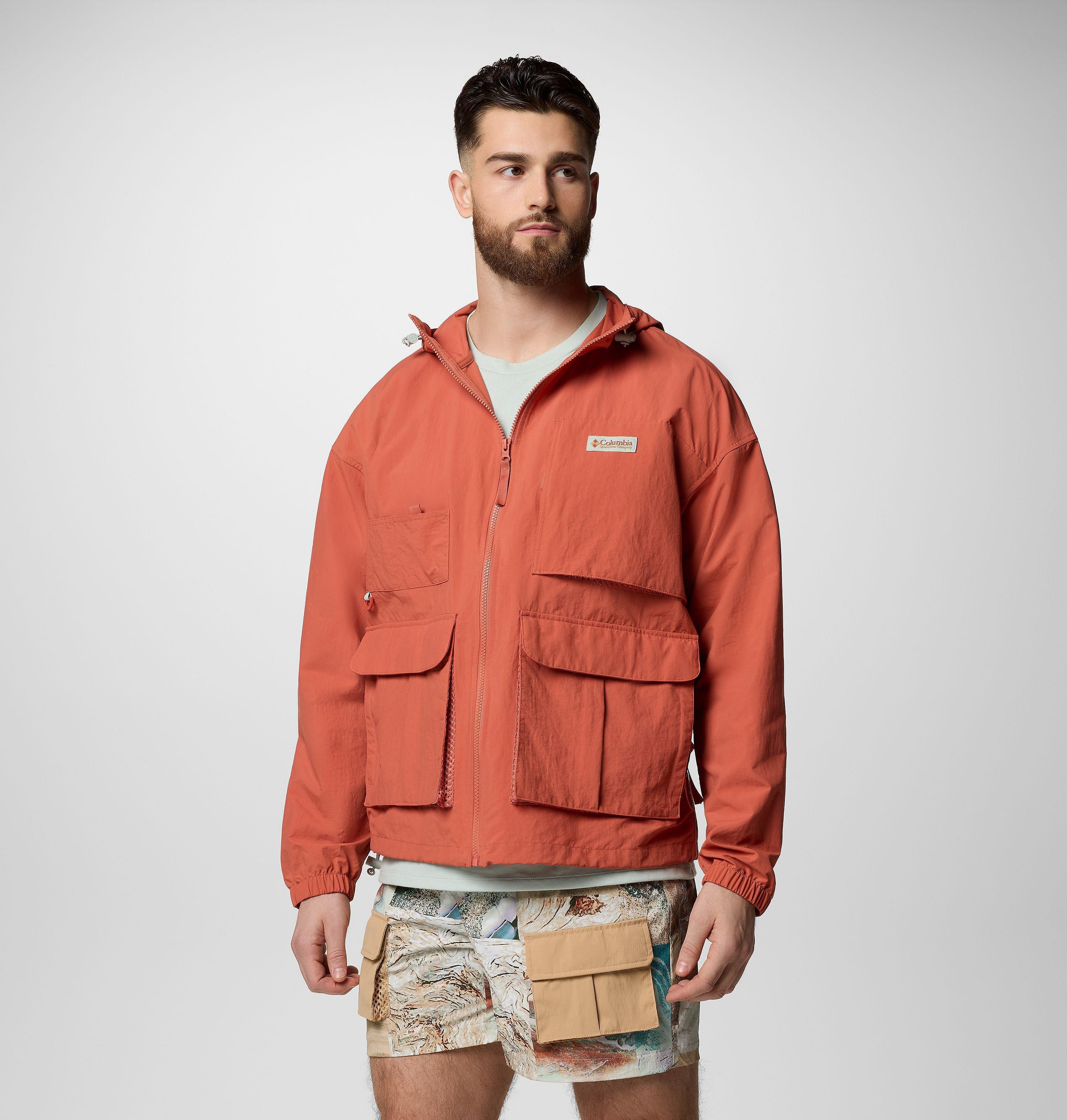 Columbia Sportswear Unisex Red Columbia - Cove Beach™ Windbreaker - Mars Extra Small