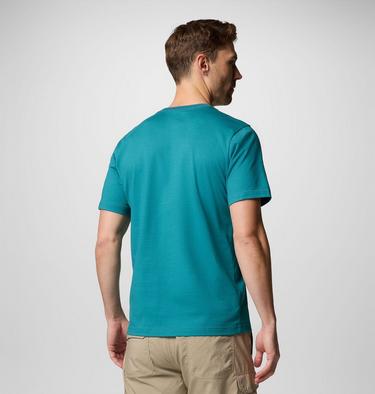 Men's Tunnel Valley Graphic Technical T-Shirt, Color: River Blue, Naturally Inclined, image 3
