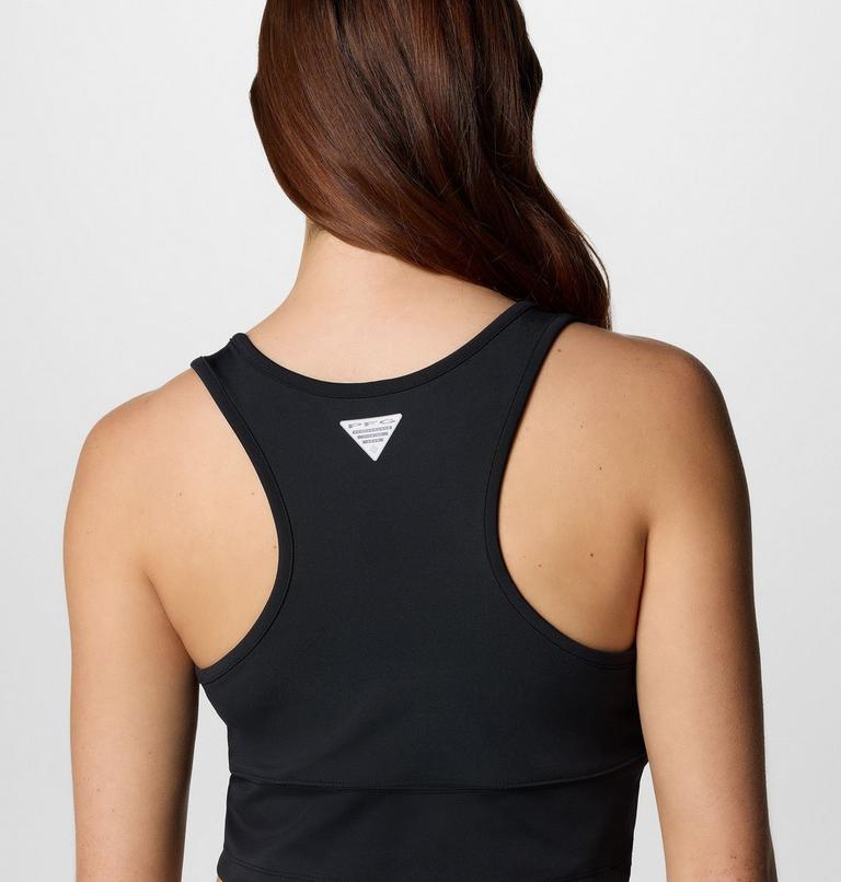 Women's PFG Open Water Cropped Tank Top, Color: Black, image 5