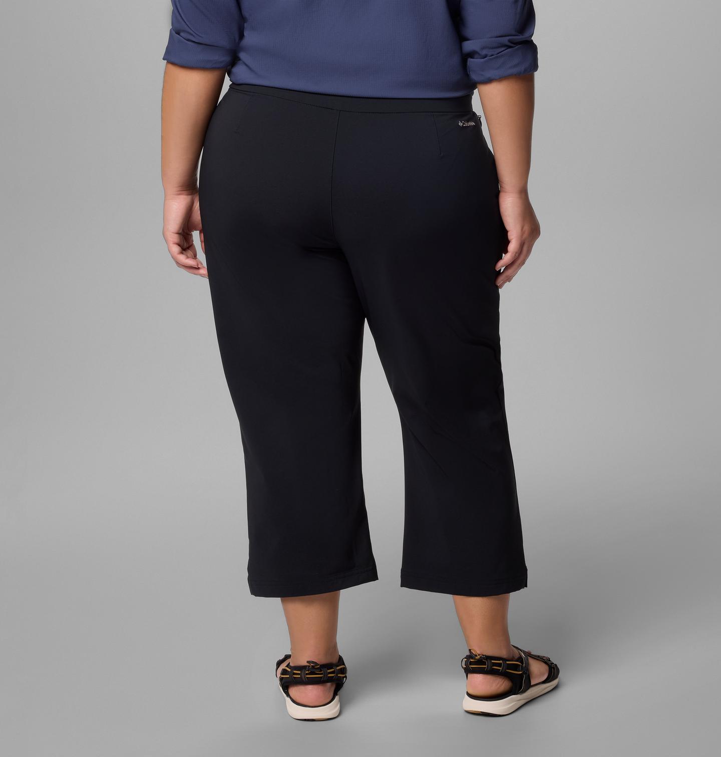 Женские брюки Columbia All Seasons Capris - Plus Size, цвет: Чёрный — фото 2