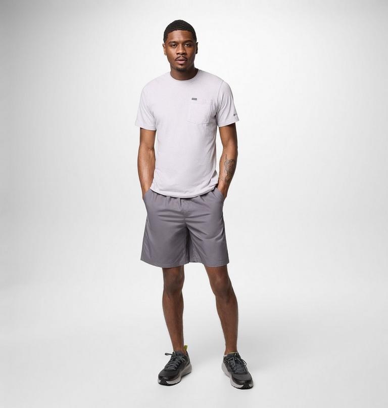 Men's Washed Out Easy Shorts, Color: City Grey, image 2