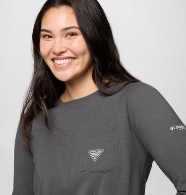 Maglia tecnica a maniche lunghe PFG Uncharted Neps da donna, Color: Shark, image 8