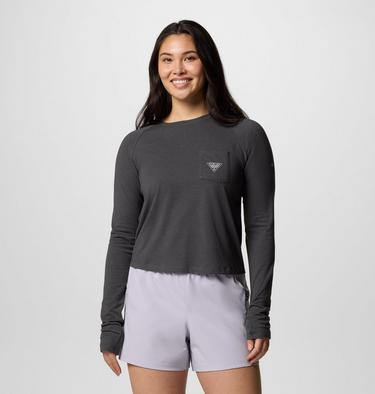 Maglia tecnica a maniche lunghe PFG Uncharted Neps da donna, Color: Shark, image 5