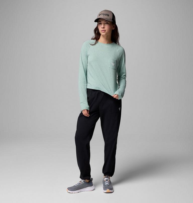Women's PFG Uncharted Neps Long Sleeve Technical T-Shirt, Color: Misty Jade, image 7