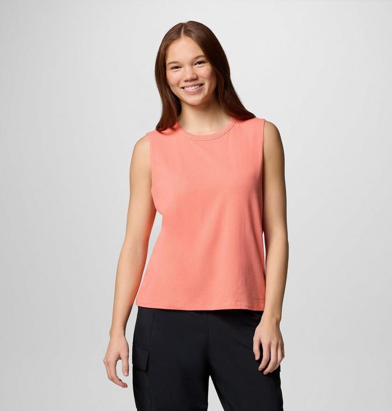 Camiseta técnica de tirantes Sun Trek II de Columbia para mujer, Color: Alpenglow, image 1