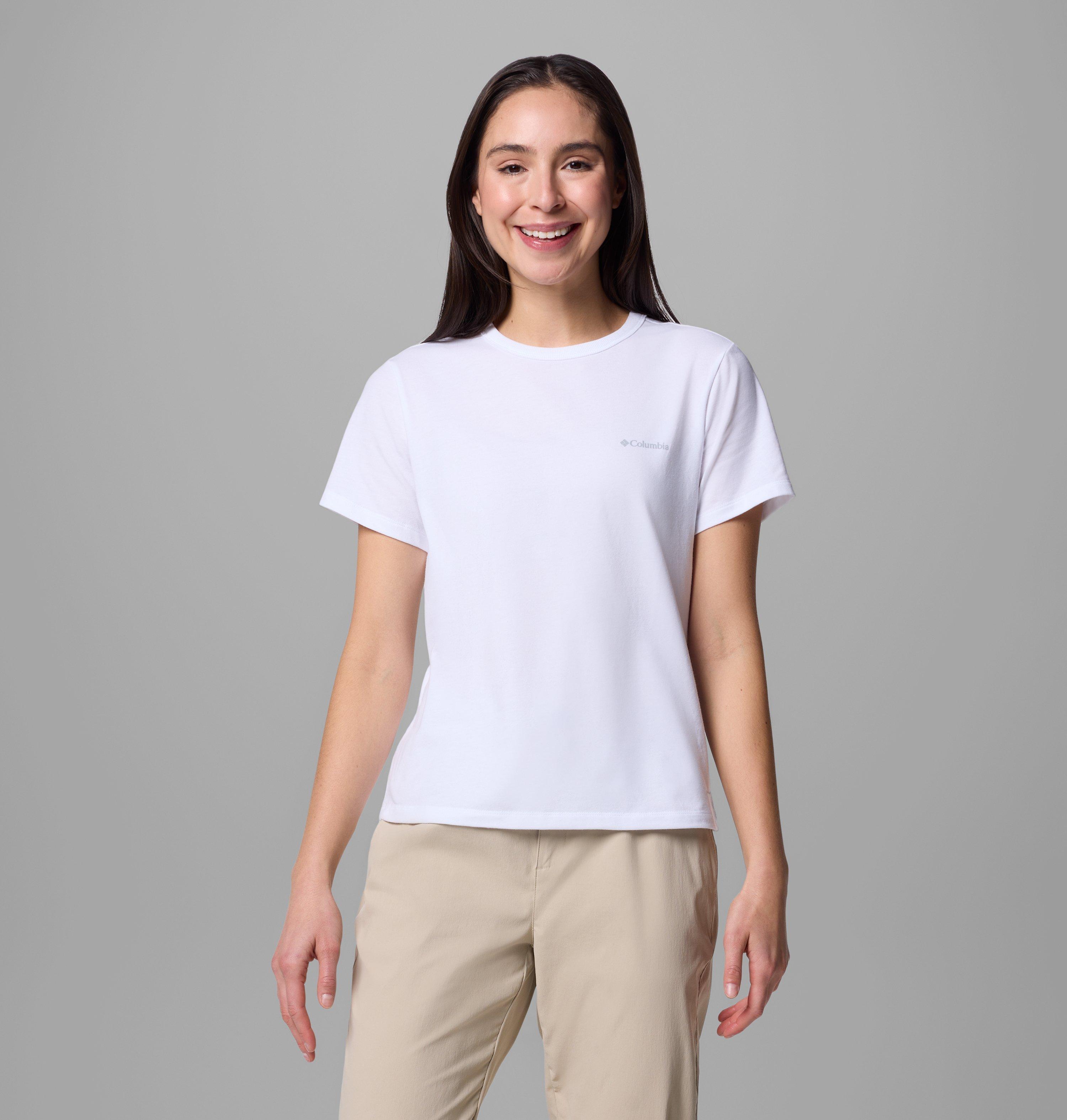 Columbia Sportswear Women's White Columbia - Sun Trek™ Ii Technical T-Shirt - Small