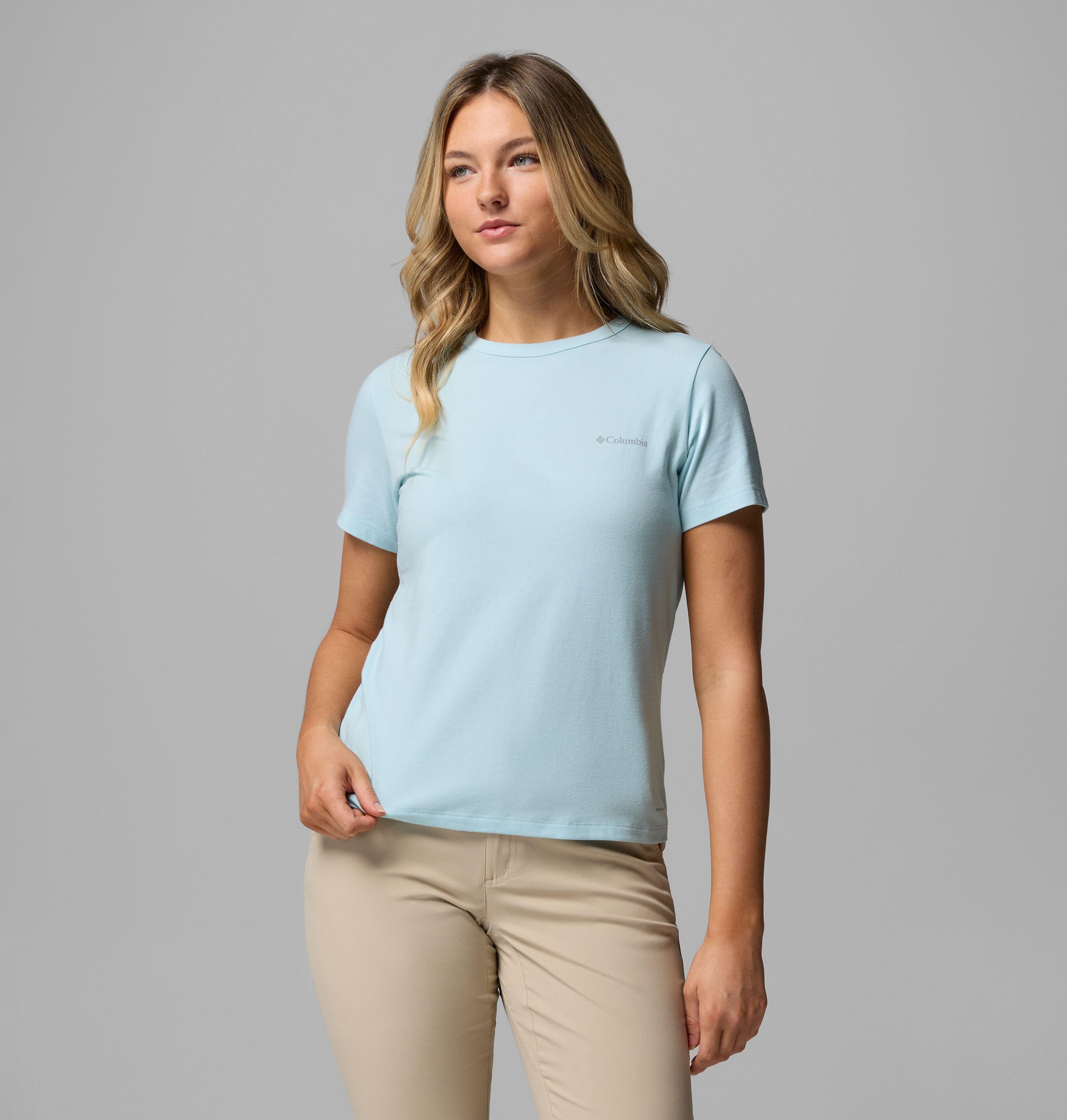 Columbia Sportswear Women's Blue Columbia - Sun Trek™ Ii Technical T-Shirt - Marine Light Medium