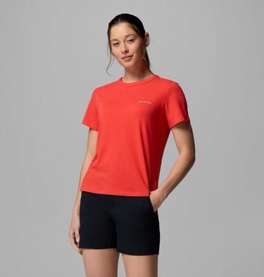 Camiseta t&eacute;cnica Sun Trek II para mujer, Color: Poppy Red, image 1