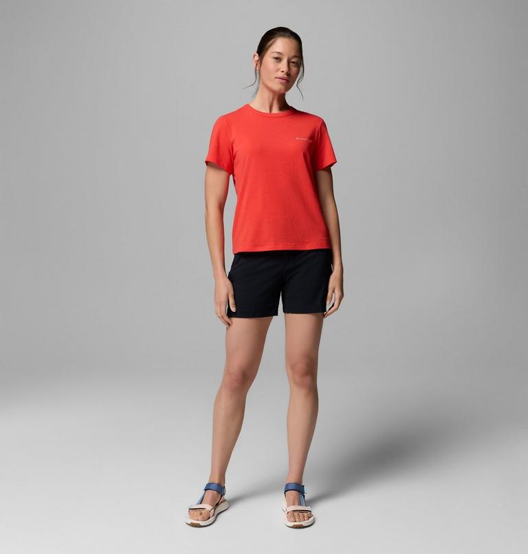 Women's Sun Trek II Technical T-Shirt, Color: Poppy Red, image 2