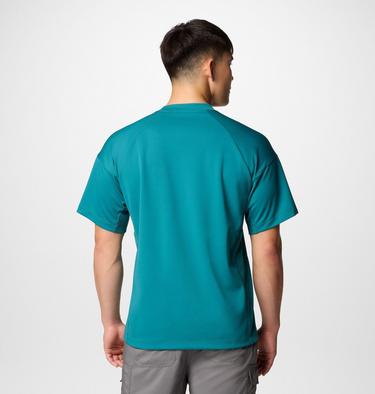 T-shirt tecnica in maglia Granite Point da uomo, Color: River Blue, image 3
