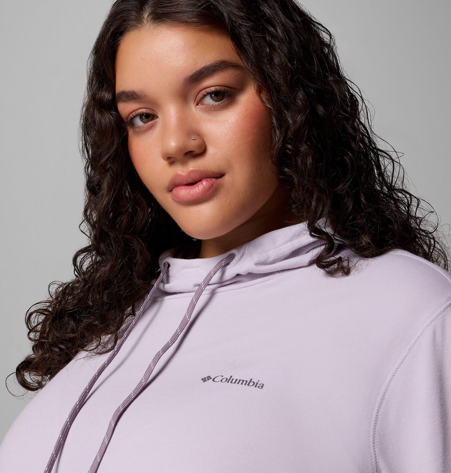 Женское худи Columbia Sun Trek II - Plus Size, цвет: Лавандовый жемчужный — фото 4