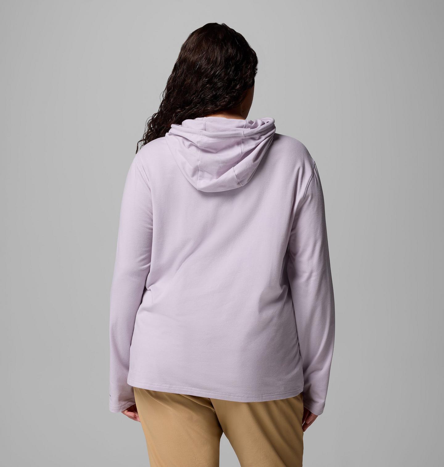Женское худи Columbia Sun Trek II - Plus Size, цвет: Лавандовый жемчужный — фото 3