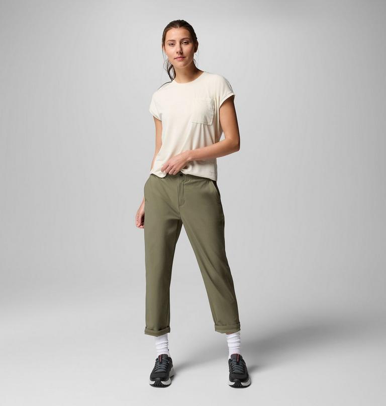 Pantalones de senderismo Cedar Crest para mujer, Color: Stone Green, image 6