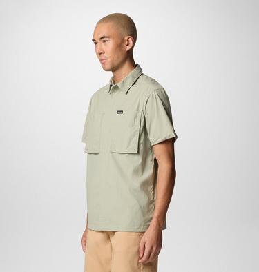 Men's Black Mesa Utility Short Sleeve Shirt, Color: Safari, image 3