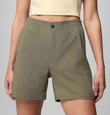 Women's Cedar Crest Hiking Shorts, Color: Stone Green, image 8