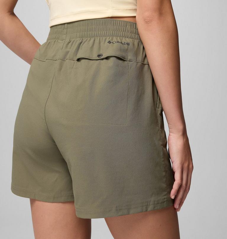 Women's Cedar Crest Hiking Shorts, Color: Stone Green, image 5