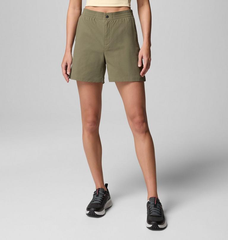 Women's Cedar Crest Hiking Shorts, Color: Stone Green, image 1