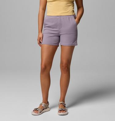 Women's Cedar Crest Hiking Shorts, Color: Shale Purple, image 1