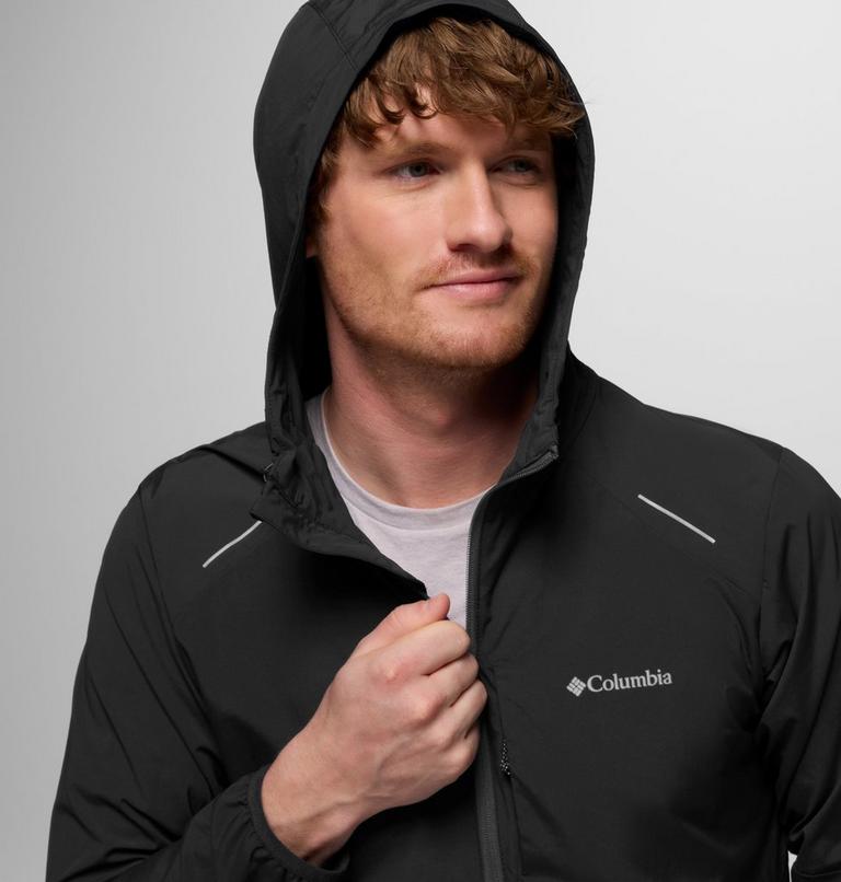 Men's Columbia Tech Nylon Hooded Jacket, Color: Black, image 6
