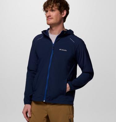 Chaqueta de nailon con capucha Columbia Tech para hombre, Color: Collegiate Navy, image 4