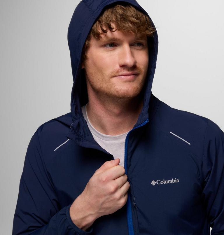 Chaqueta de nailon con capucha Columbia Tech para hombre, Color: Collegiate Navy, image 6