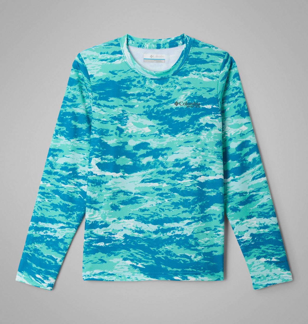 Boys' PFG Solar Stream™ Printed Long Sleeve Shirt 1