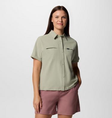 Boundless Trek II Kurzarm Button Up-Hemd für Frauen, Color: Safari, image 1