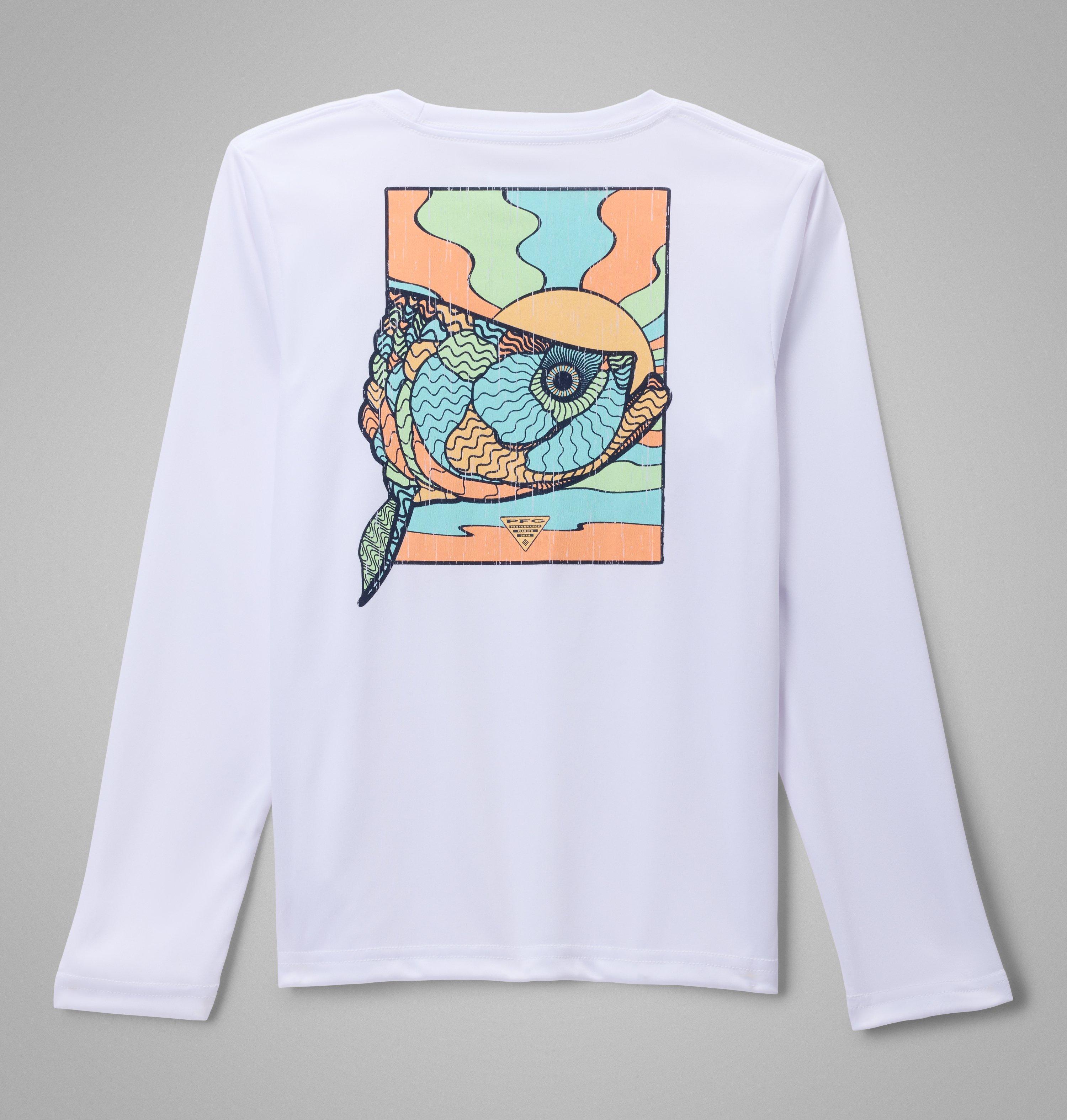 Columbia Boys' PFG Terminal Tackle Fish Shine Long Sleeve Shirt-