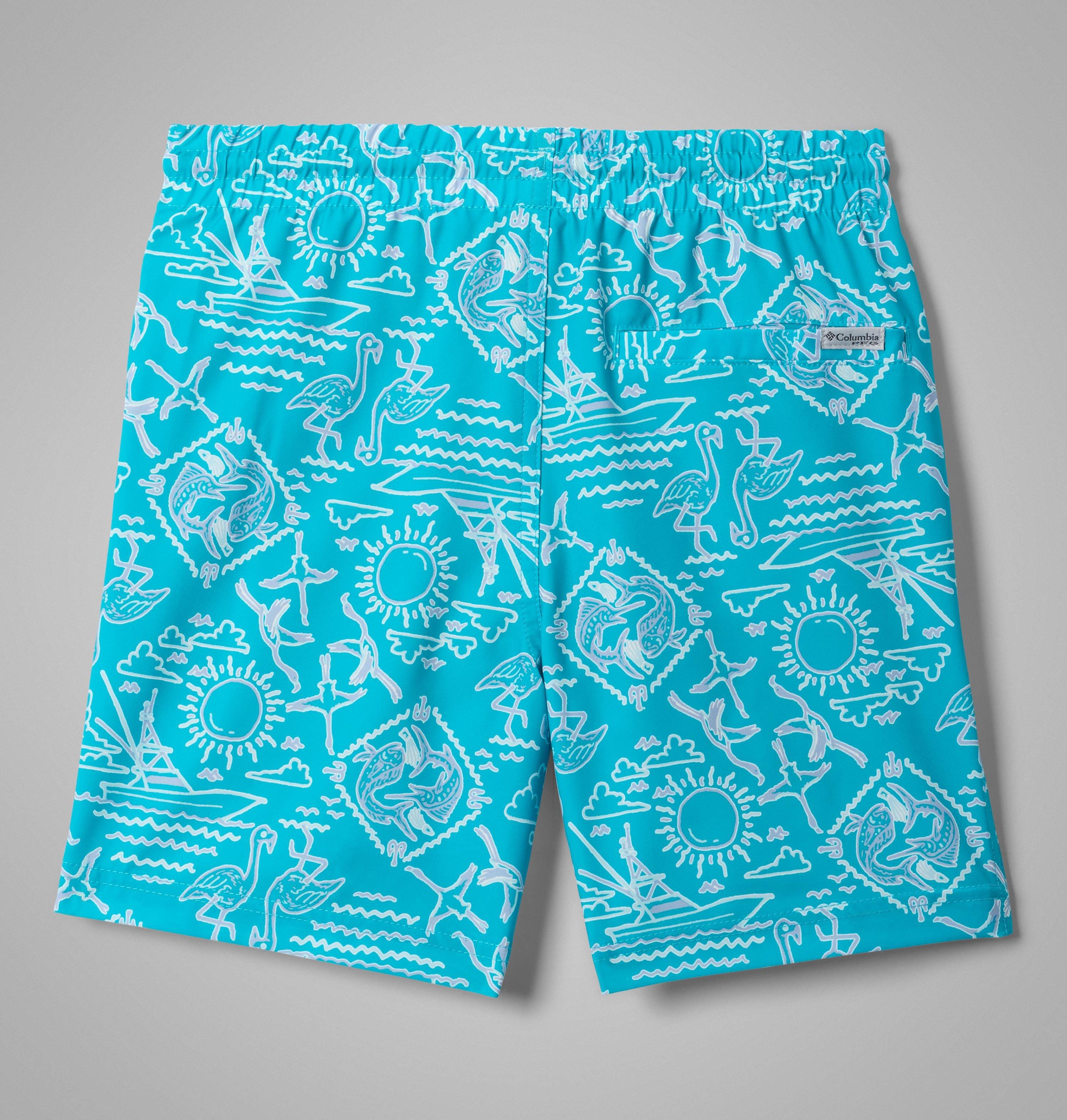 Boys' PFG Rambler Printed Water Shorts | 443 | S 2