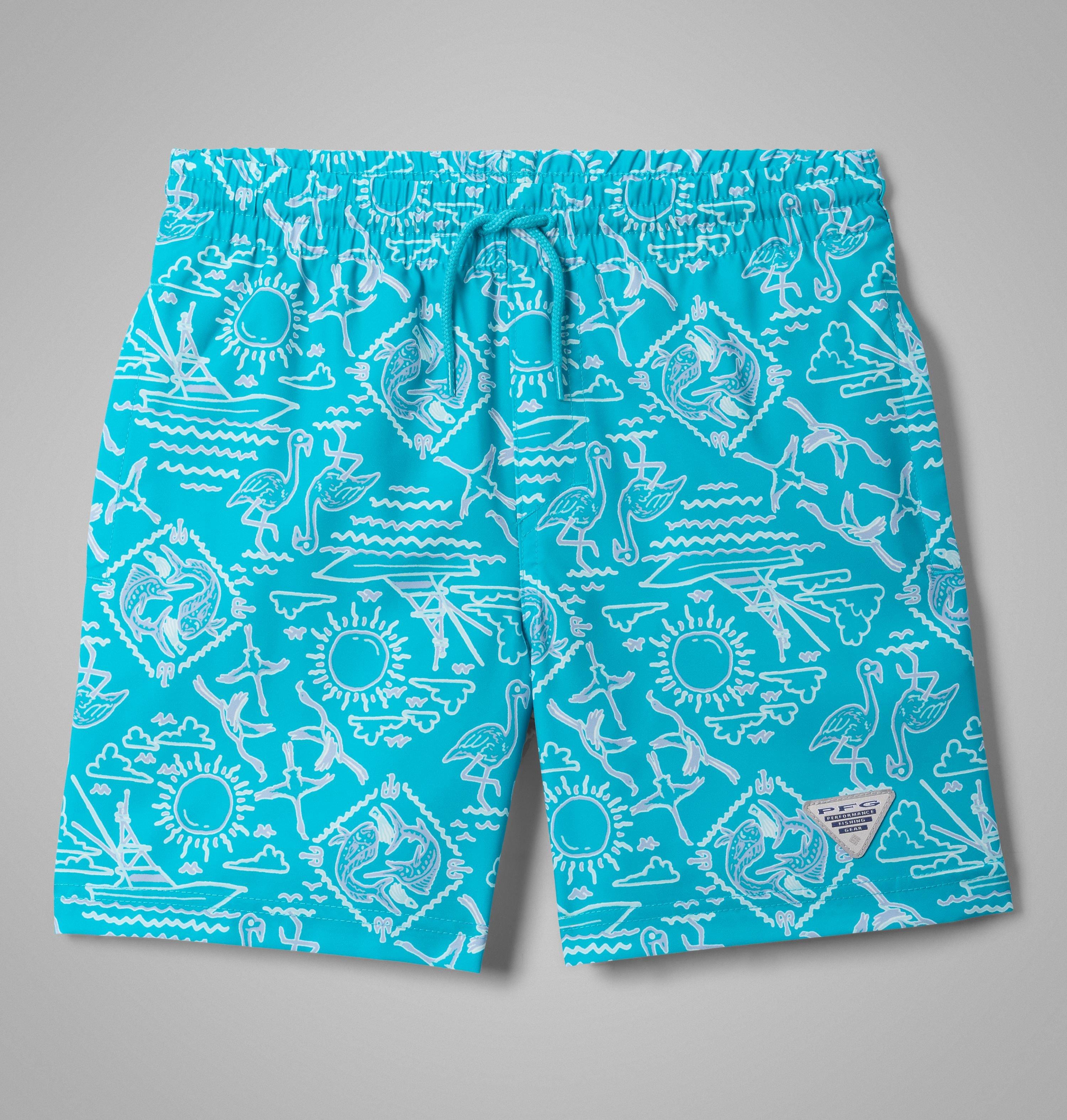 Boys' PFG Rambler Printed Water Shorts | 443 | S 1