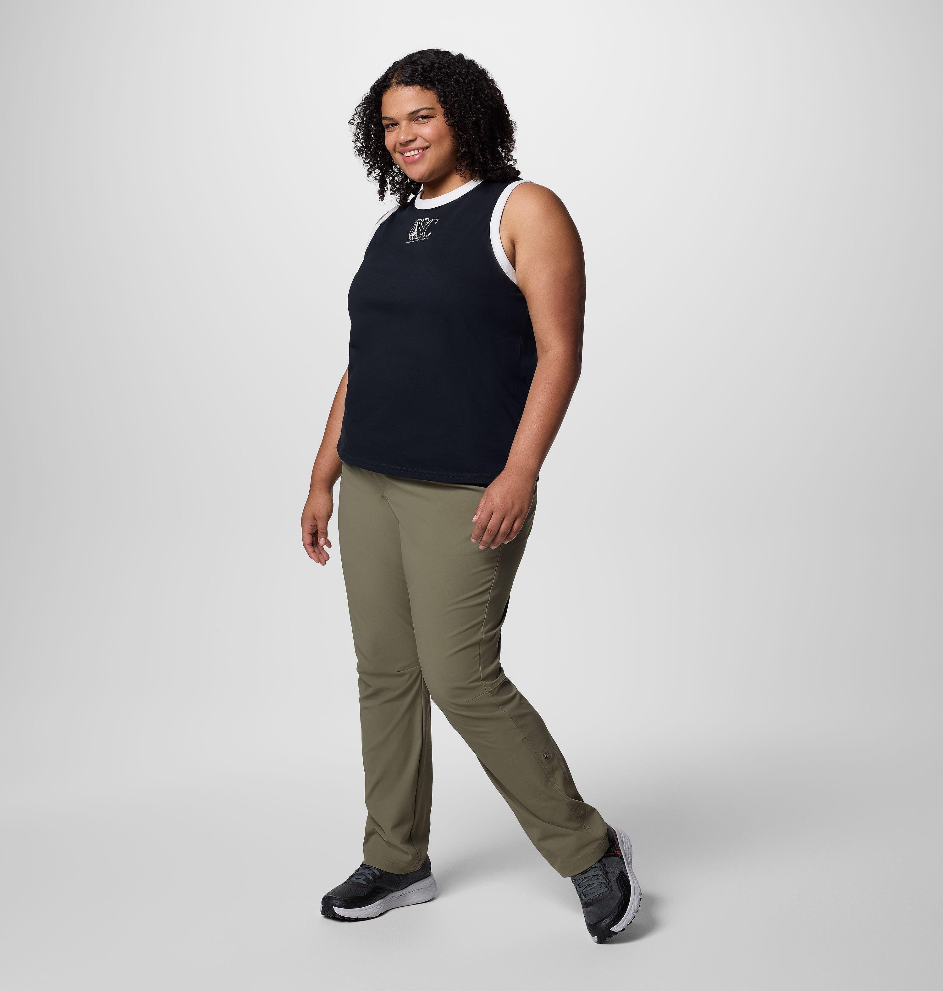 Women's Rolling Bend Graphic Ringer Tank - Plus Size 6