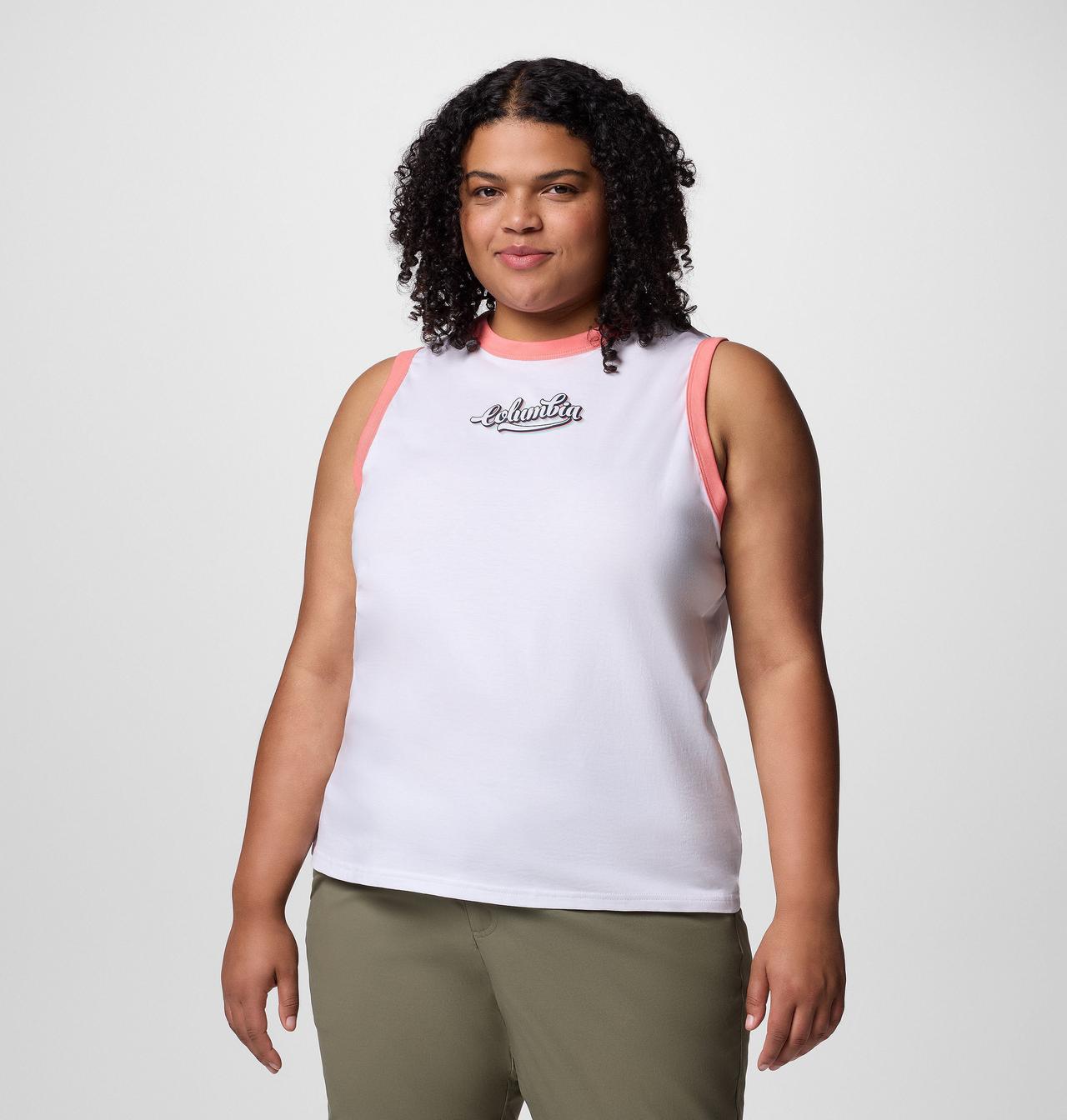 Women's Rolling Bend™ Graphic Ringer Tank - Plus Size 1
