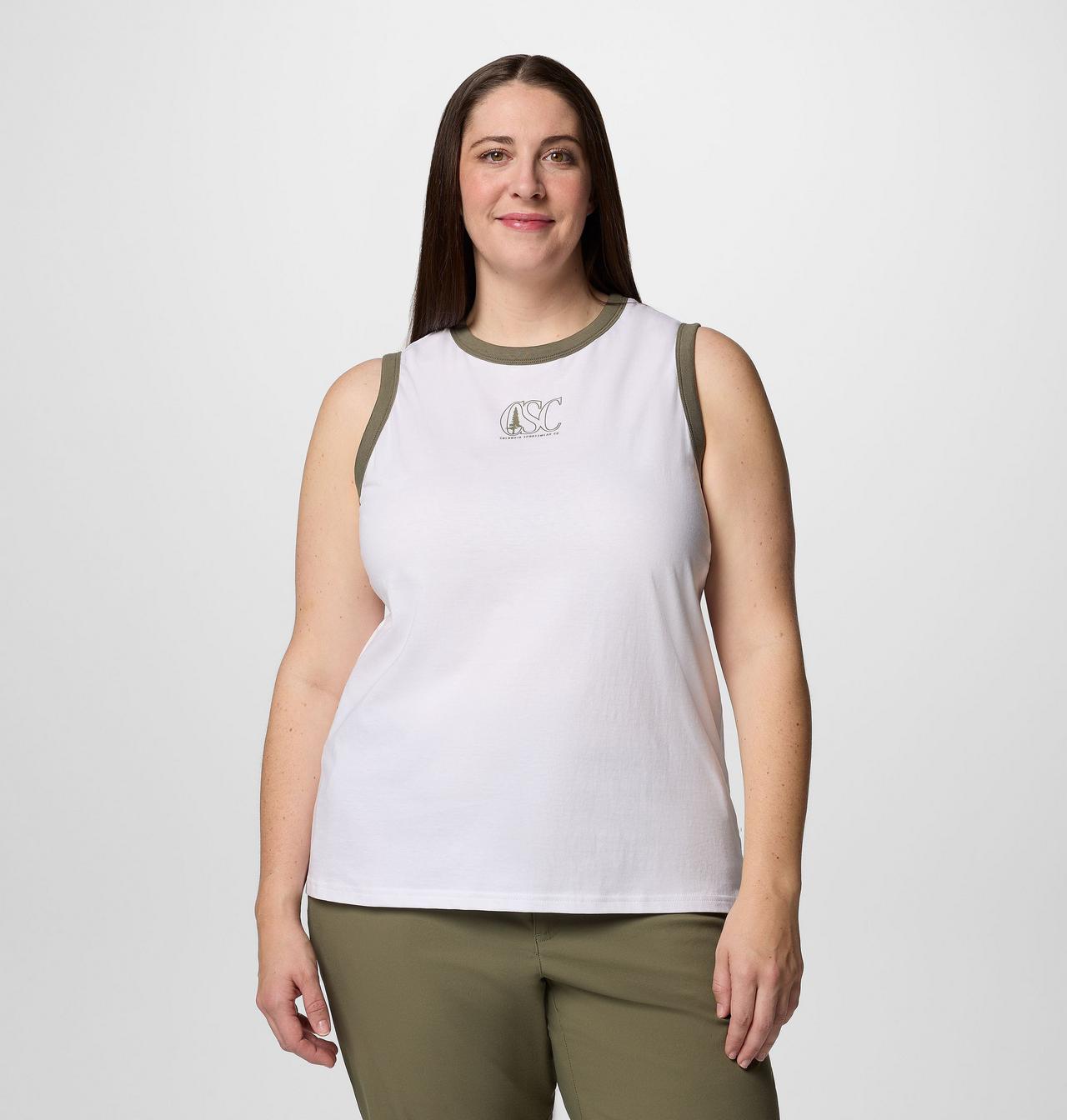 Women's Rolling Bend™ Graphic Ringer Tank - Plus Size | 102 | 3X 1