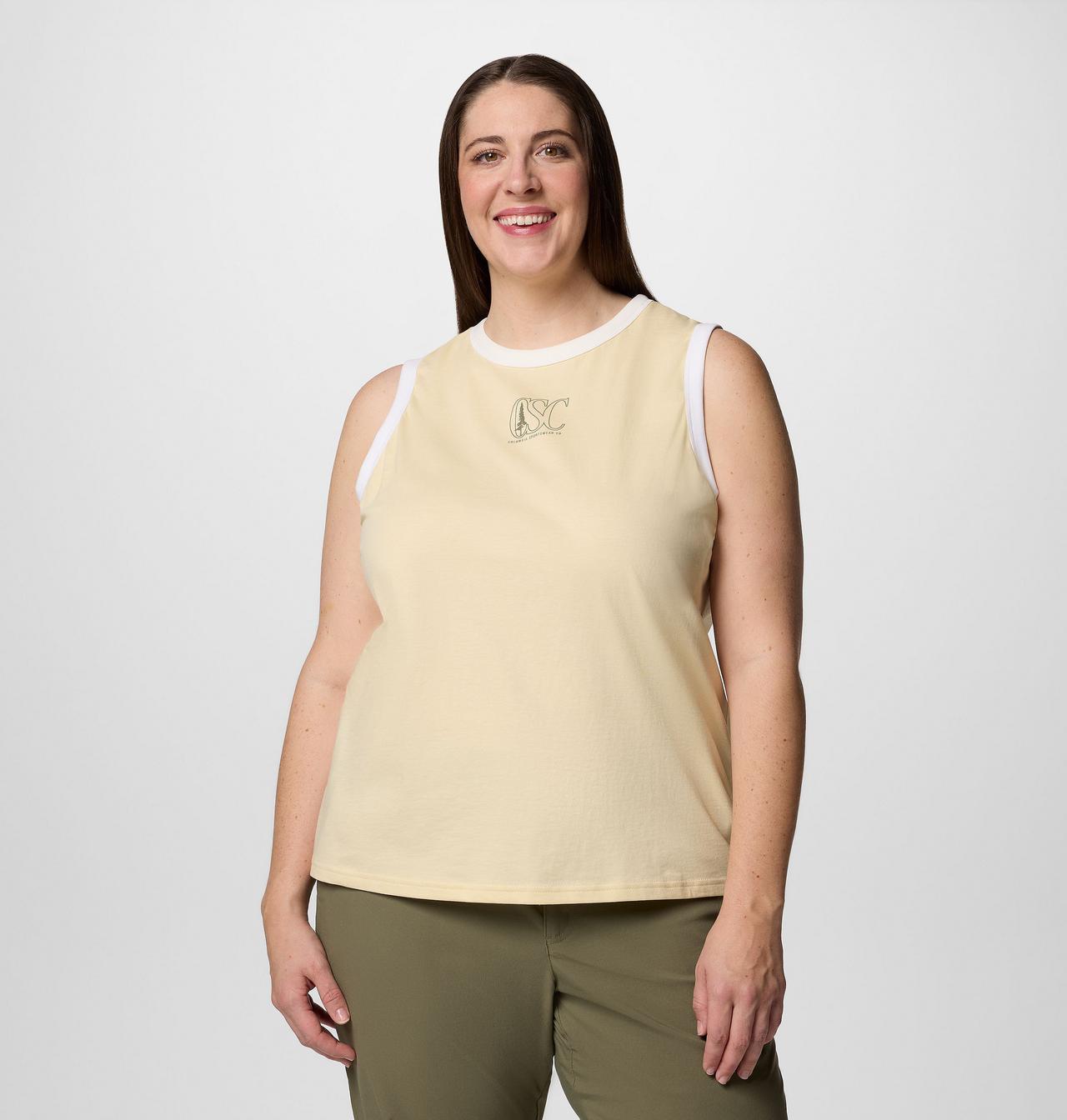 Women's Rolling Bend™ Graphic Ringer Tank - Plus Size | 758 | 2X 1