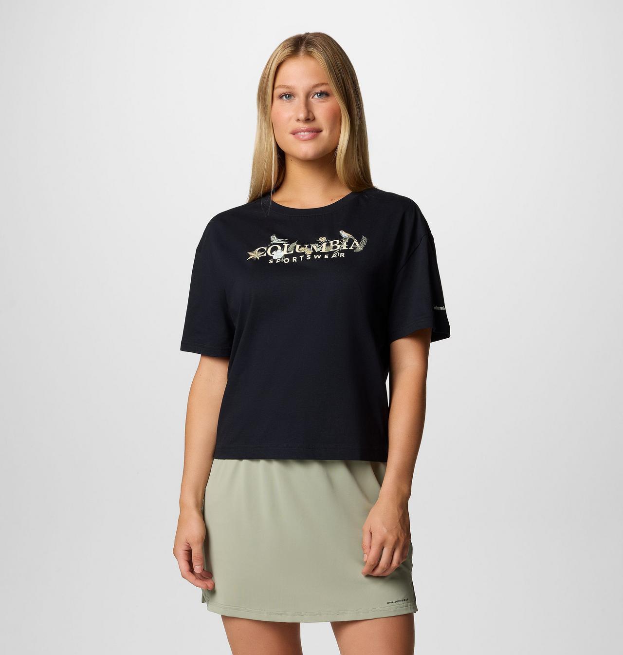 Women's Rolling Bend™ Graphic Relaxed Crop Short Sleeve Shirt 1