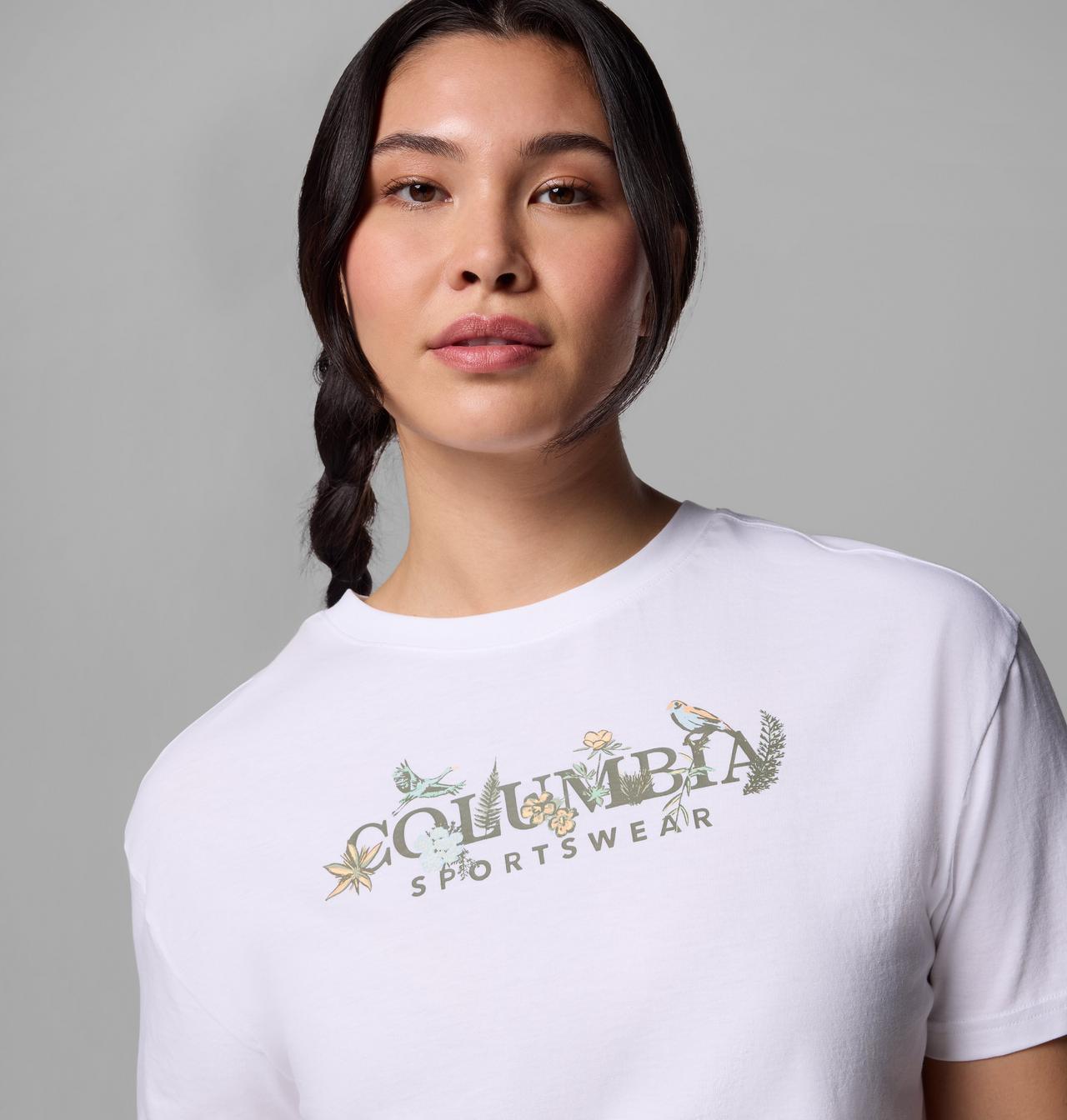 Women's Rolling Bend™ Graphic Relaxed Crop Short Sleeve Shirt | 100 | L 4
