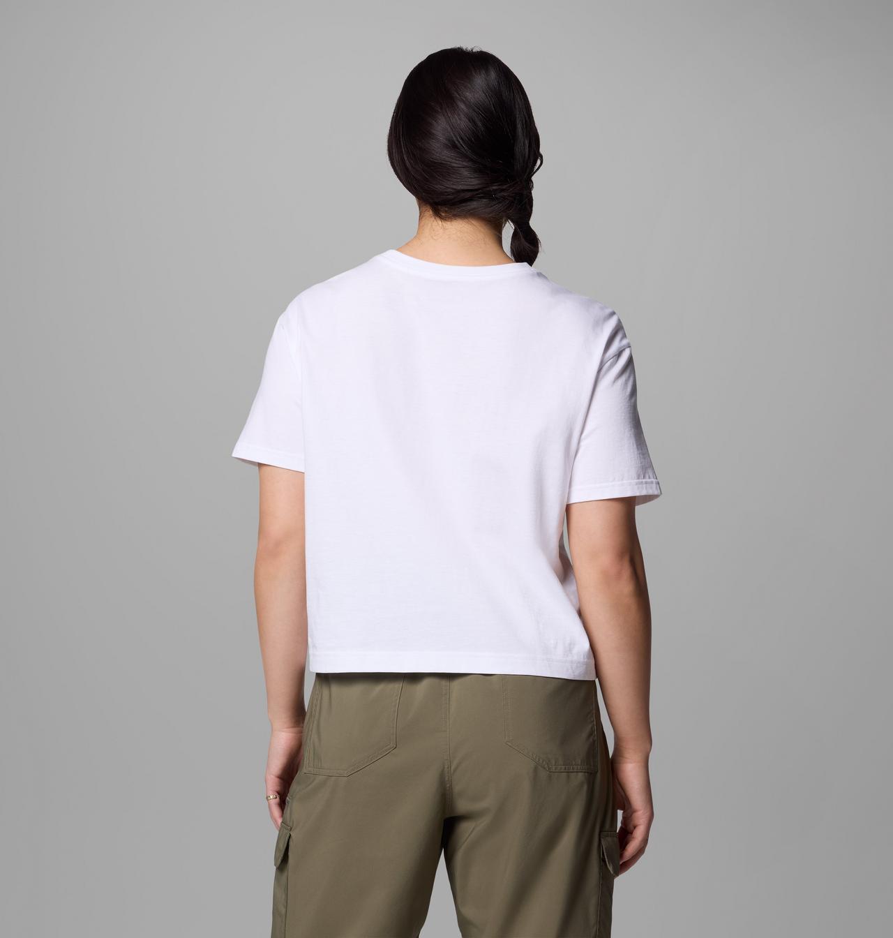 Women's Rolling Bend™ Graphic Relaxed Crop Short Sleeve Shirt | 100 | L 2