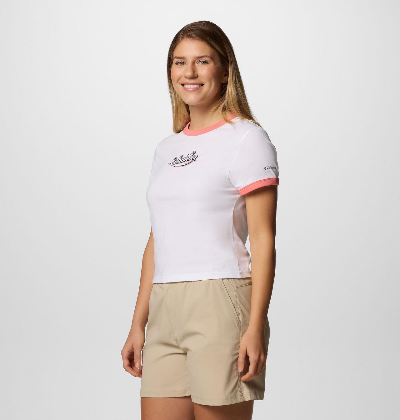 Femme T-shirt rétro à imprimé graphique Rolling Bend™ 3