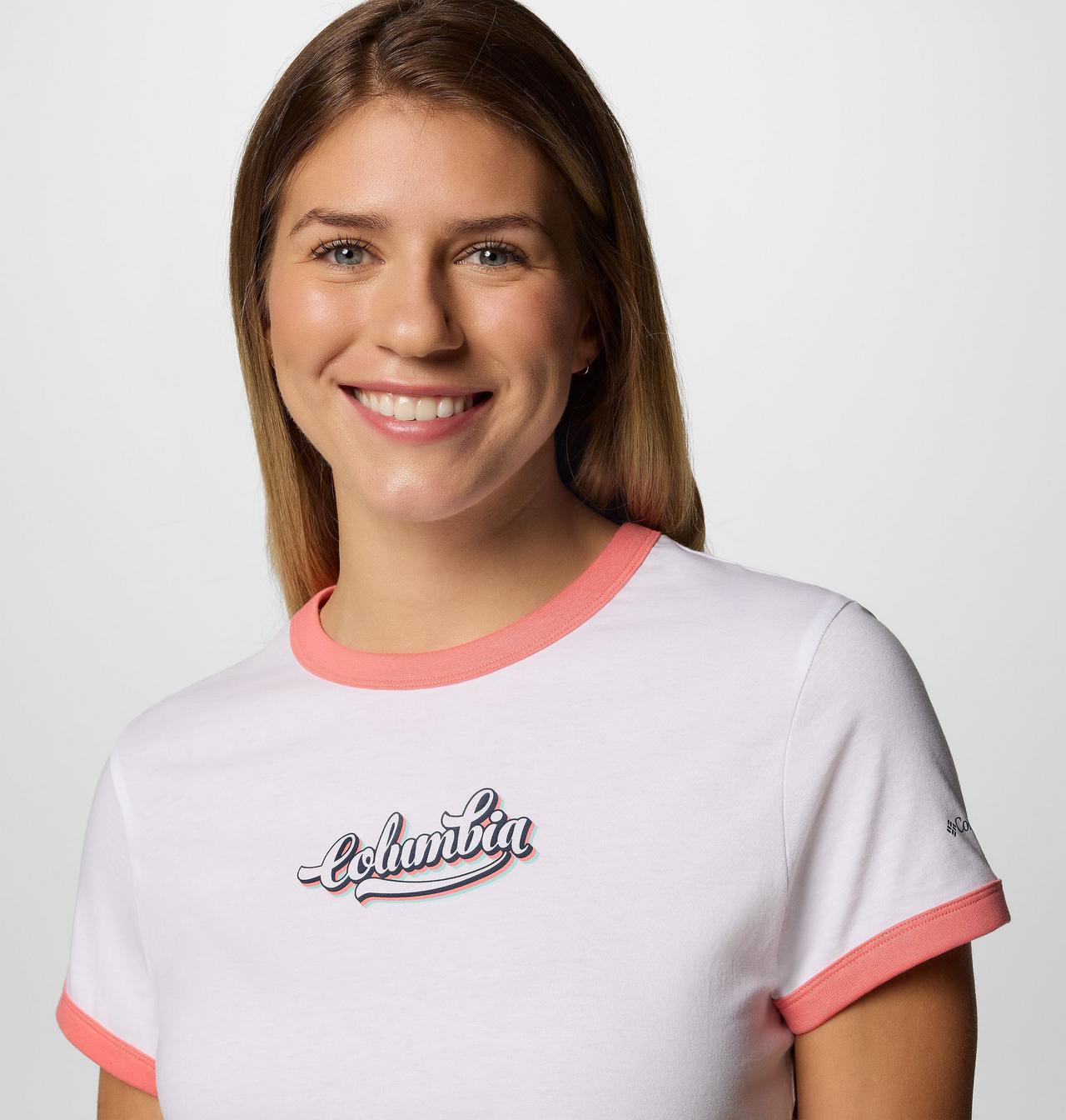 Femme T-shirt rétro à imprimé graphique Rolling Bend™ 4