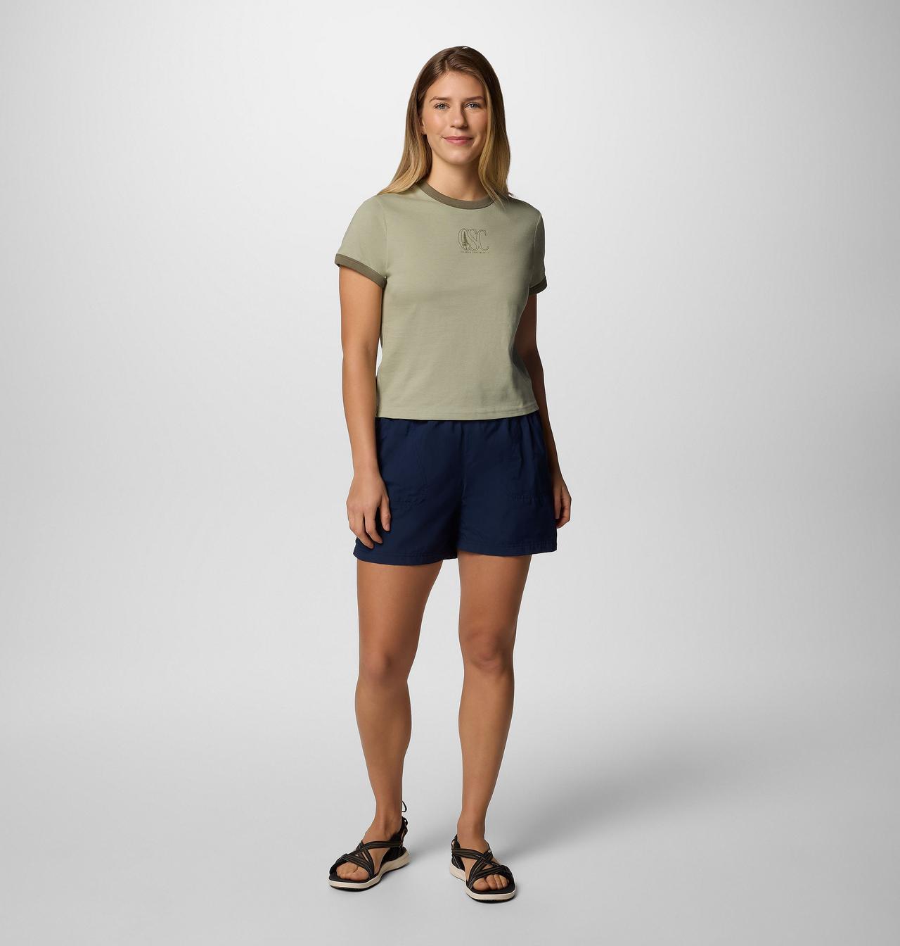 Women's Rolling Bend™ Graphic Ringer T-Shirt | 348 | XL 5