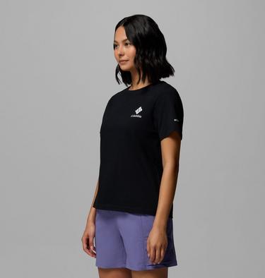 Women's Rolling Bend Graphic T-Shirt, Color: Black, Stacked Gem Mini, image 24