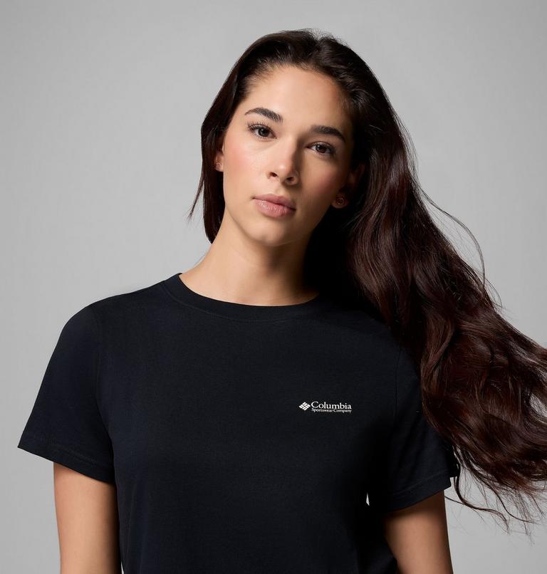 Women's Rolling Bend Graphic Short Sleeve Shirt, Color: Black, Framed Diamond, image 5