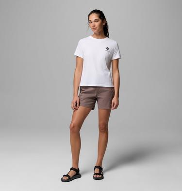 Camiseta con estampado Rolling Bend para mujer, Color: White, Stacked Gem Mini, image 14