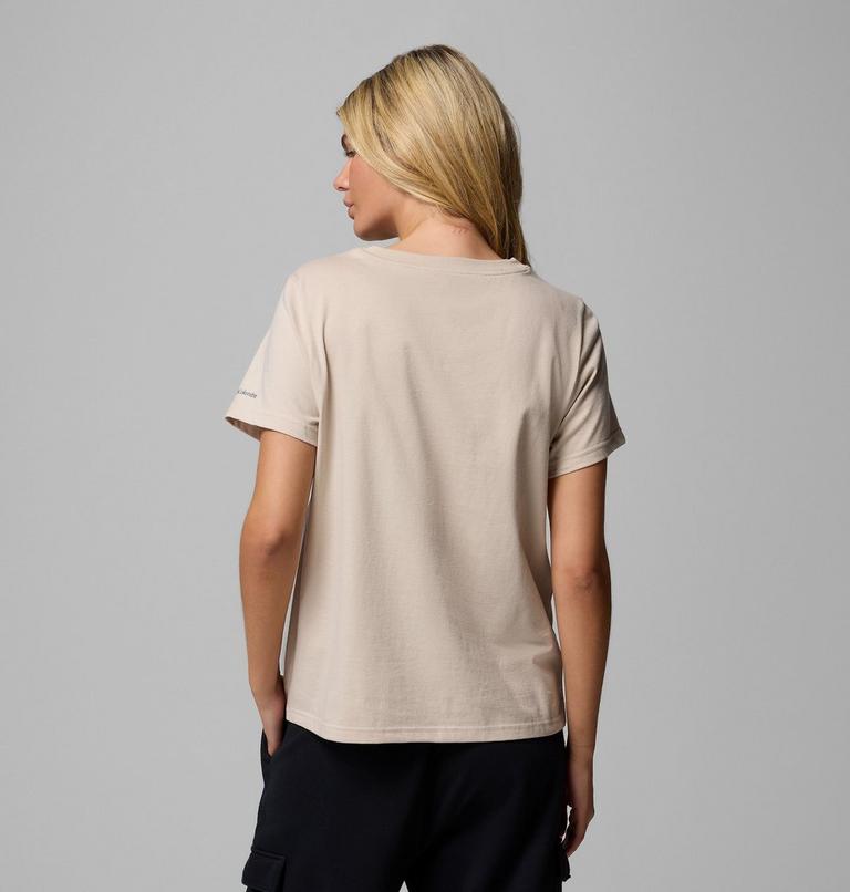 Women's Rolling Bend Graphic T-Shirt, Color: Dark Stone, Framed Linescape, image 3
