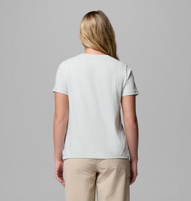 Women's Rolling Bend Graphic T-Shirt, Color: Tea Light, Stacked Gem Mini, image 7