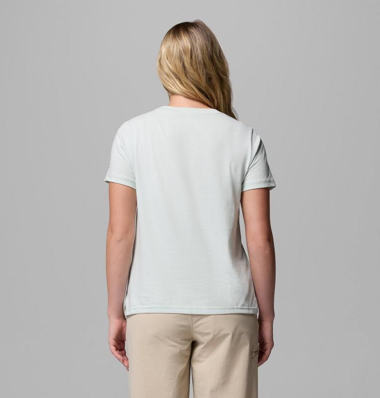 Women's Rolling Bend Graphic T-Shirt, Color: Tea Light, Stacked Gem Mini, image 3