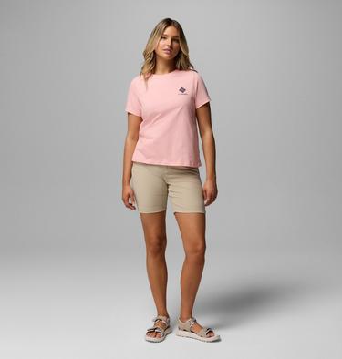 Camiseta con estampado Rolling Bend para mujer, Color: Pink Sand, Stacked Gem Mini, image 2