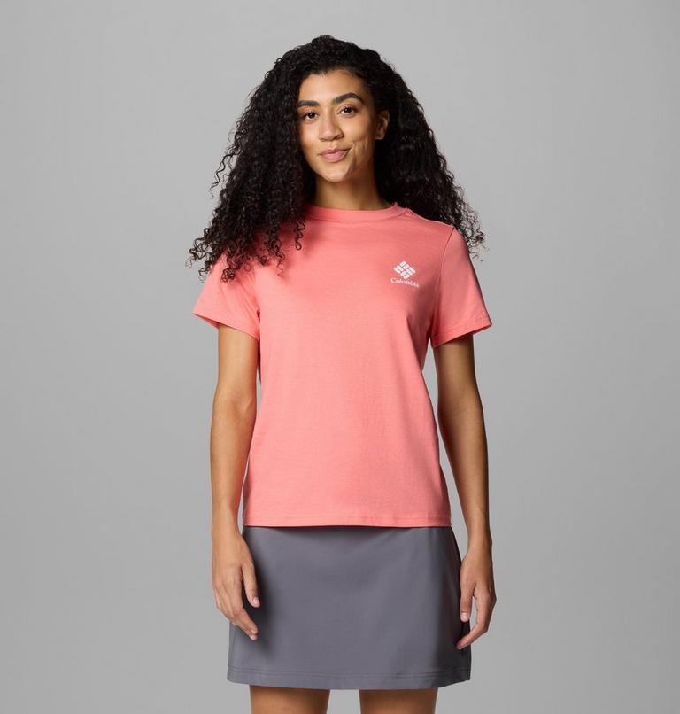 Camiseta con estampado Rolling Bend para mujer, Color: Alpenglow, Stacked Gem, image 1