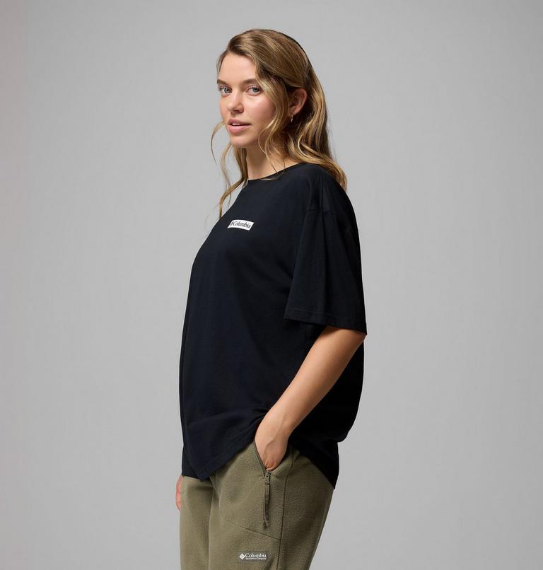 Women's Rolling Bend Graphic Oversized T-Shirt, Color: Black, Mountainview, image 4